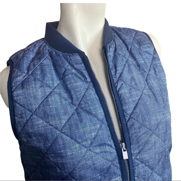 Gap Vest In Quilted Blue - Picture 6 of 6